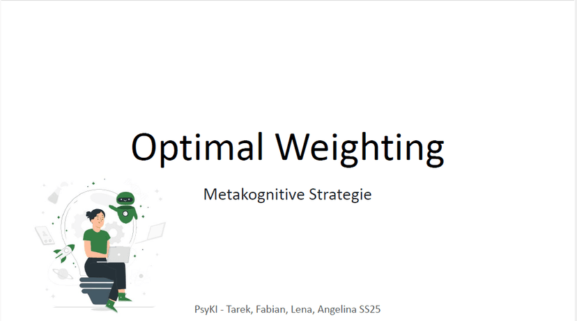 Erster Vortrag: Metakognitive Strategie